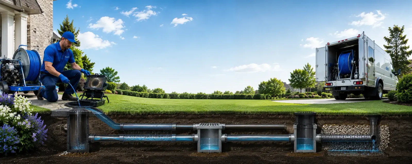 Outdoor drain cleaning information for Itmann, WV